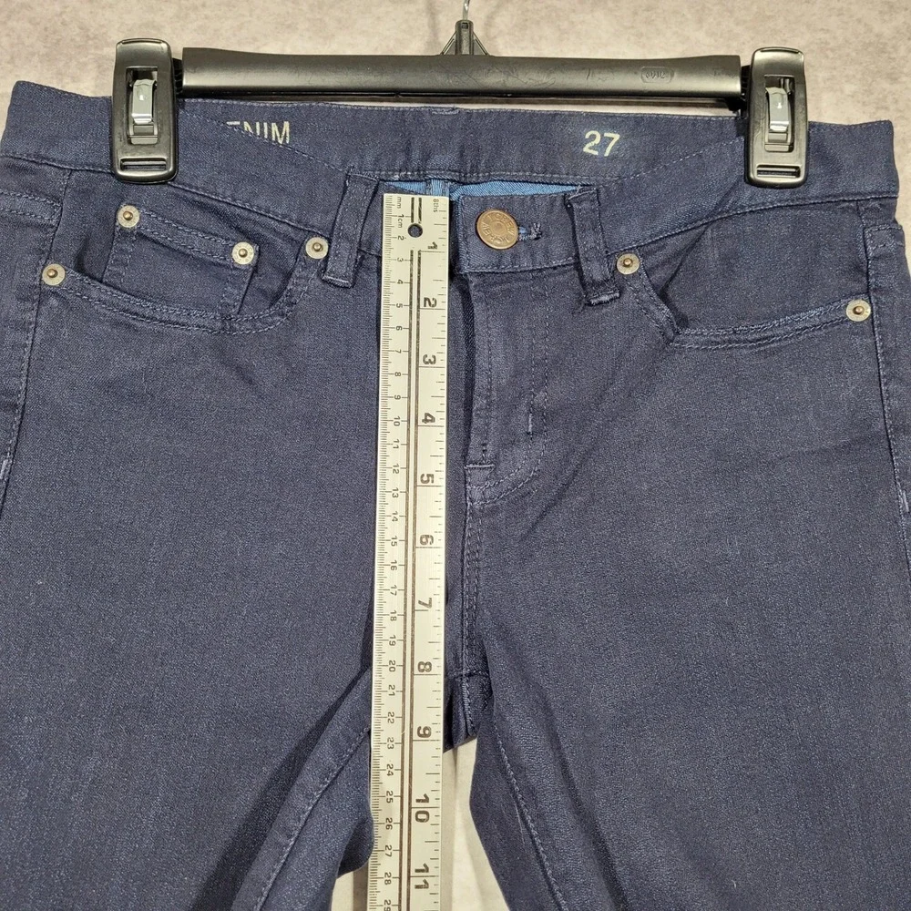 J Crew Leggy Denim‎ Jeans Womens 27 Dark Wash Super Stretch 30x31 NWT